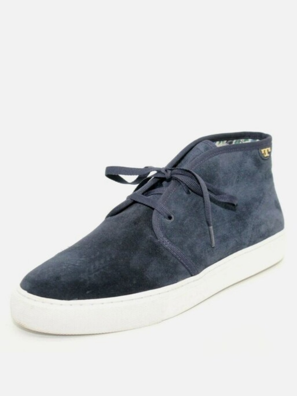 Tory Burch Iggy Navy Suede Chukka Booties High Too Sneakers